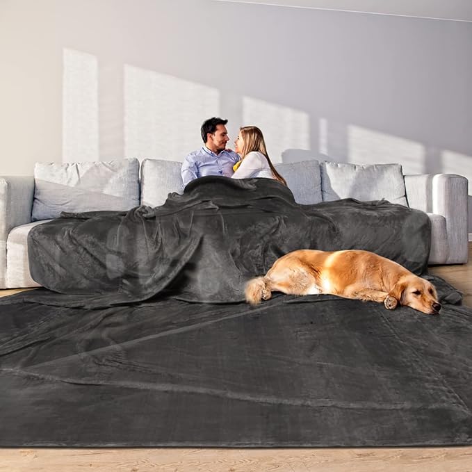 Edenleaf Oversized Blanket 120x120 Inches, Giant Huge Companion for Bed, Sofa,Travel and Camping, Extra Large Big Soft Bla...