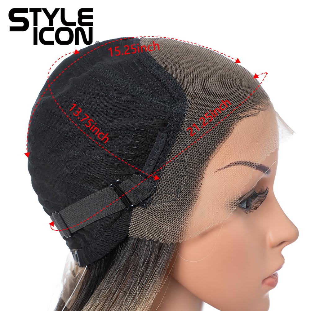 Style Icon 36    Super Long 13x4 Lace Wig Easy-360 Lace Frontal Wigs Free Part Lace Front Wigs with Baby Hair (36, TTOL4/30S/26J