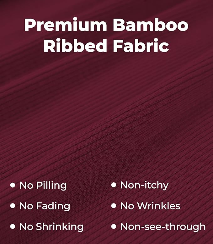 NACHILA Pajamas for Women-Viscose from Bamboo, Ribbed Racerback Tank Top Sexy Split Shorts Pajama Sets Cooling Sleep Cami Pjs