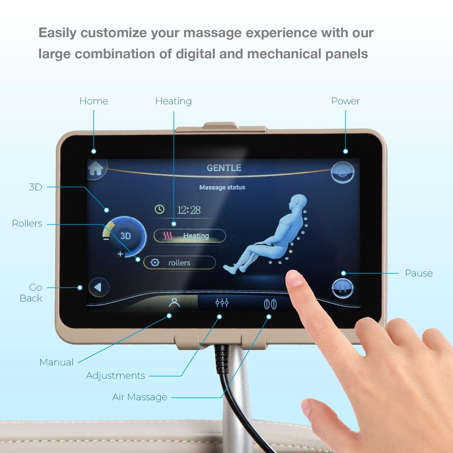 Osaki OS-3D Champ II | Brown Full Body Massage Chair | 3D SL-Track Massage | Zero Gravity | Lumbar Heating | Touchscreen Controller | Auto Body Scan | Bluetooth Speaker