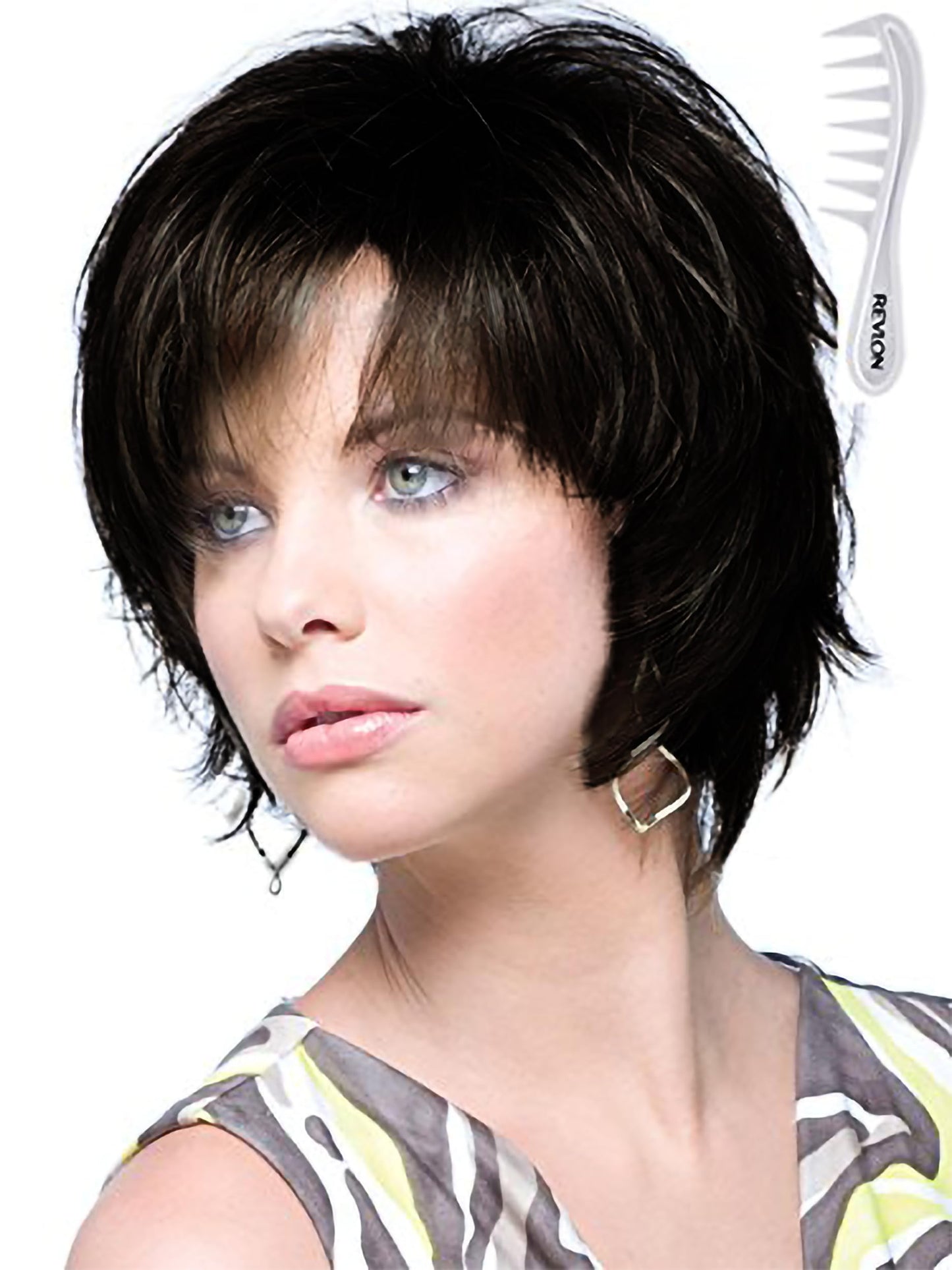 Noriko Sky Synthetic Wig by Rene of Paris and Wig Lift Comb - Expresso - Bundle 2 Items