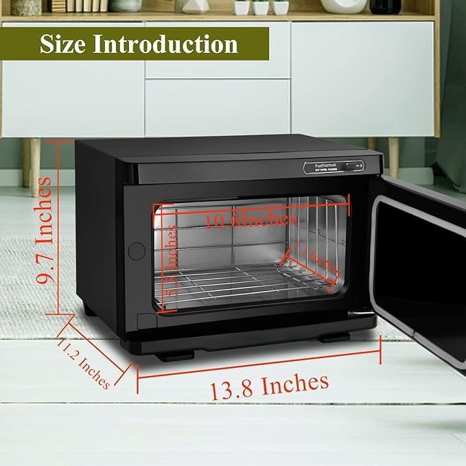 Hot towel warmer, 8L Towel Warmer Spa, Professional Towel Warmer for Facial, Small Towel warmer caddy for Salon, Spa, Black
