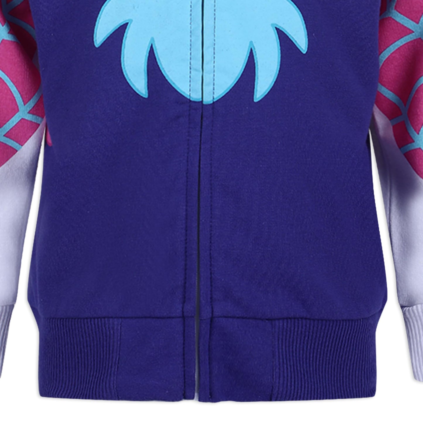 Marvel Girls Spider-Gwen Ghost Spider Zip Up Hooded Sweatshirt and Pants Set for Toddler and Big Kids