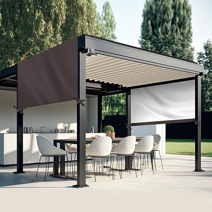 Wowangce Universal Pergola Replacement Canopy Outdoor Canopy Shade Cover Waterproof Shade Top Cover for Outdoor Patio Porc...