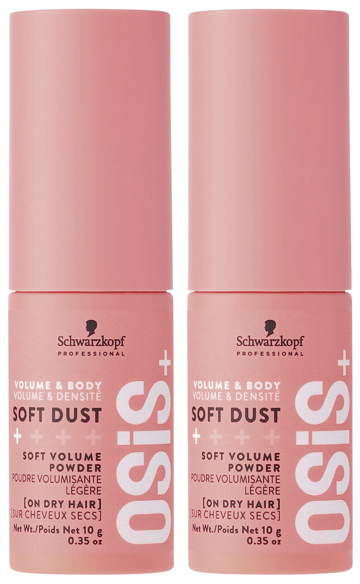 OSiS+ Soft Dust, 0.7 oz (2 Pack) - Volume Spray Powder for Root Lift, Subtle Texture and Natural Shine - Lightweight Volumizing