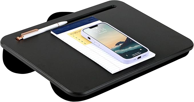 LAPGEAR Compact Lap Desk - Fits up to 15 Inch Laptops - Black - Style No. 43108