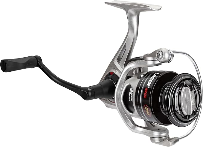 Lew's Laser SG Speed Spin Freshwater Spinning Fishing Reel, Size 200 Reel, Right or Left-Hand Retrieve, 5.2:1, Zero Revers...