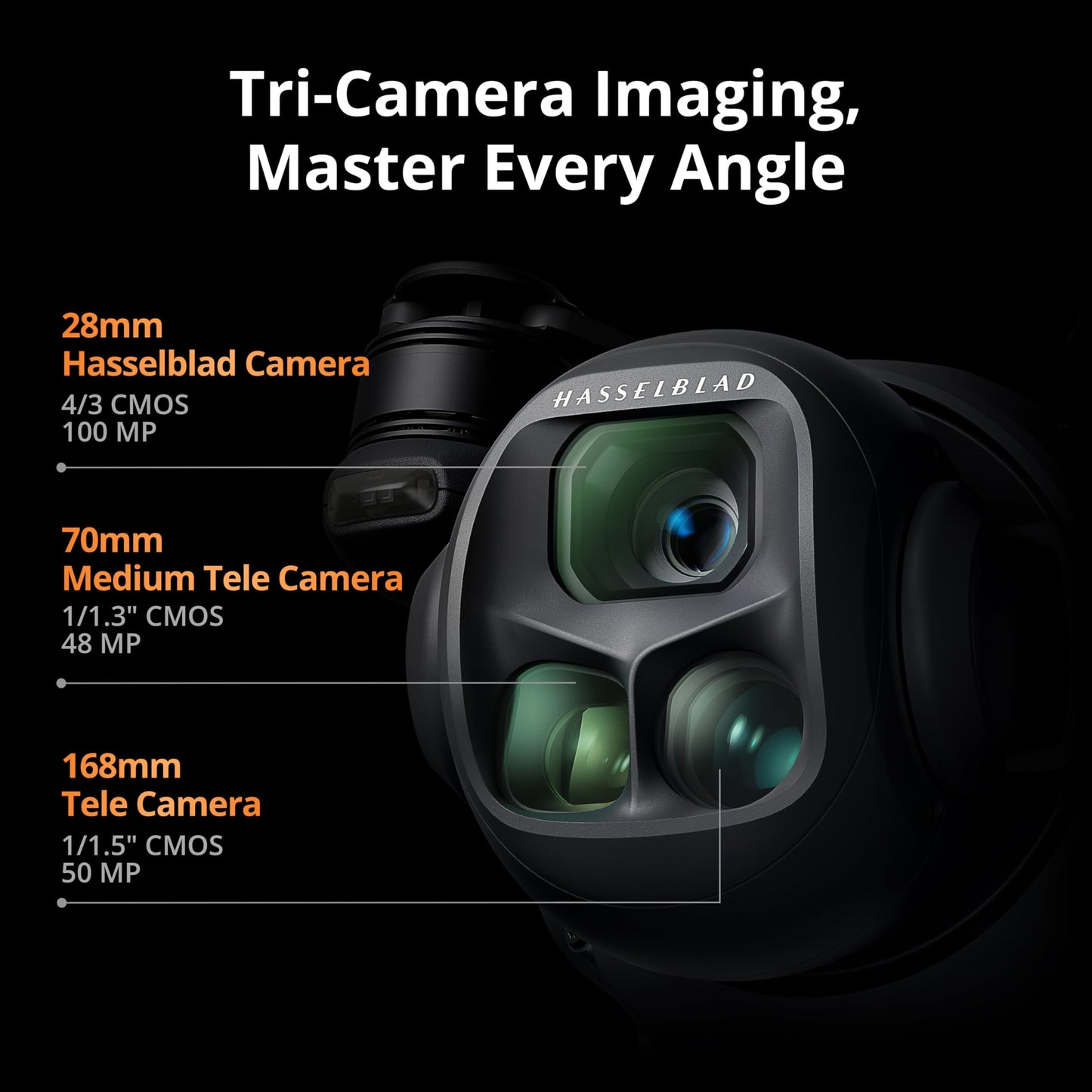 DJI Mavic 4 Pro Fly More Combo with DJI RC 2, Flagship Tri-Camera Drone with 100MP 4/3 CMOS Hasselblad Camera, 30km/18.6mi Video Transmission, 51-Min Max Flight Time, Charging Hub, and More