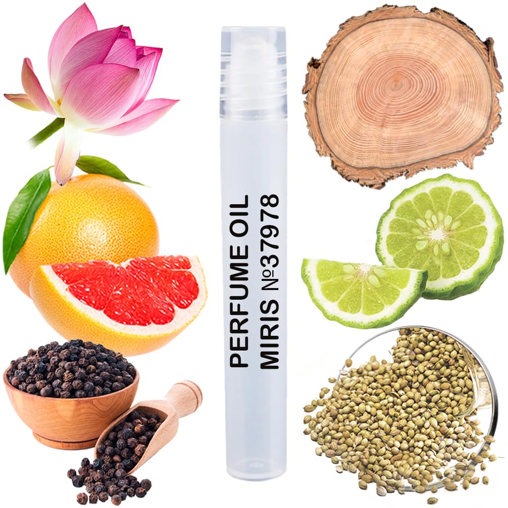 MIRIS No. 37978, Inspired by In Blue, Long-Lasting Perfume Oil for Men Roll-On, Rollerball 0.34 Fl Oz / 10 ml