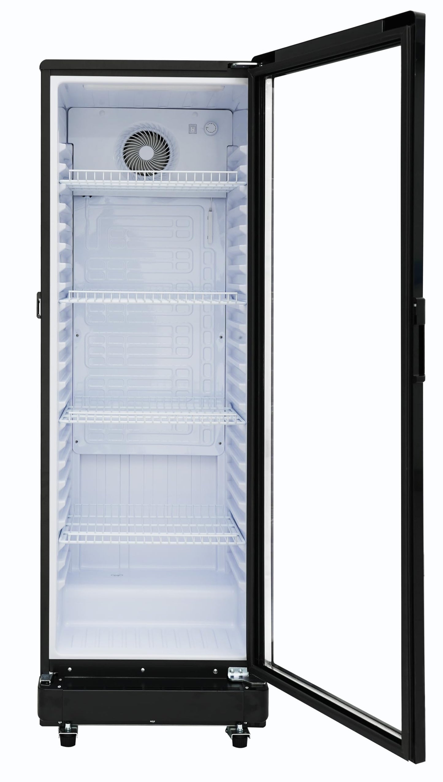 PremiumLevella Glass Door Display Refrigerator 8.5 cu ft Commercial Beverage Cooler Merchandiser