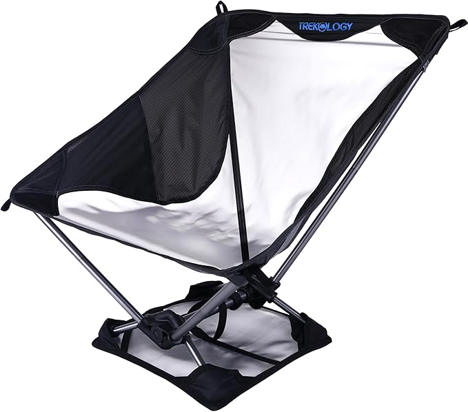 TREKOLOGY Ultralight Camping Chair & Sand Mat Bundle - Lightweight Folding Chair with Carry Bag, Compact Sand Mat for Outd...