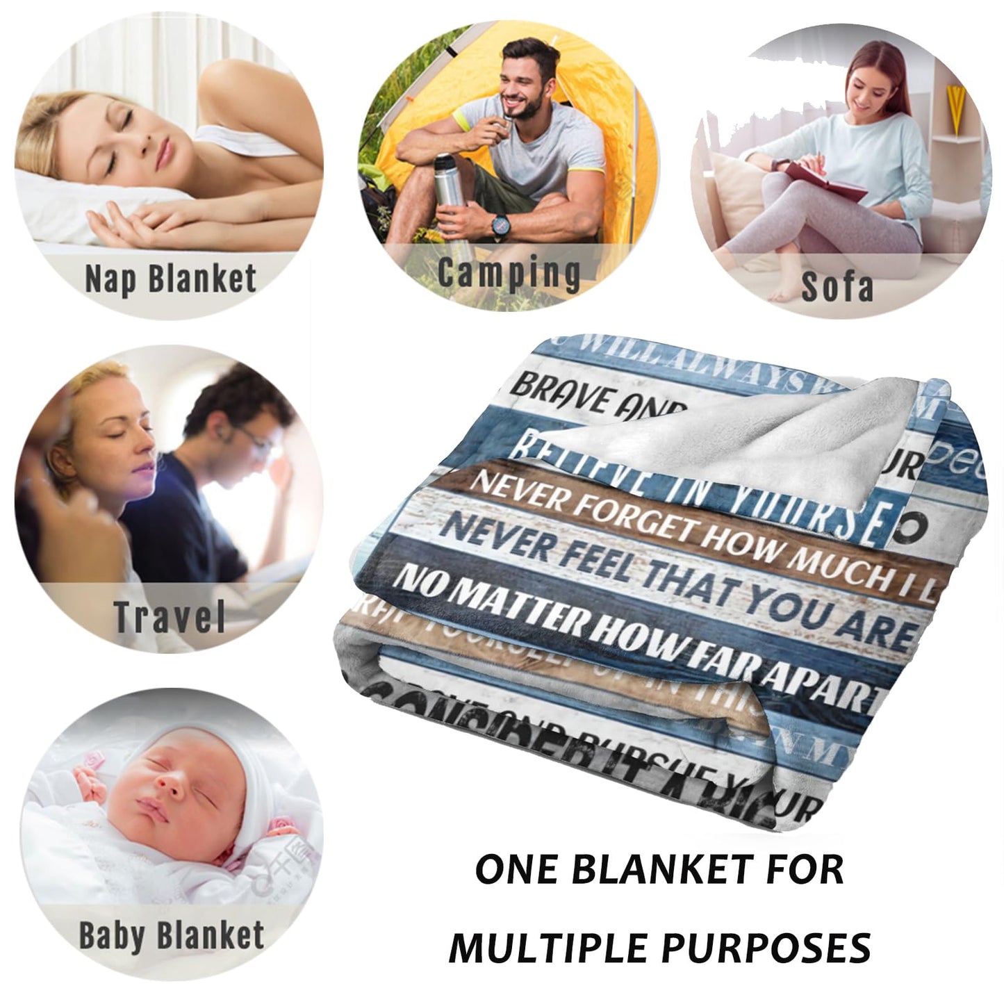 Anniversary & Birthday Gifts: Soft Throw Blanket for Sister (60x80)