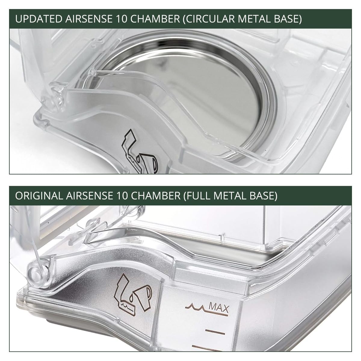 Updated Standard Water Chamber for AirSense 10 & AirCurve 10 HumidAir Humidifier