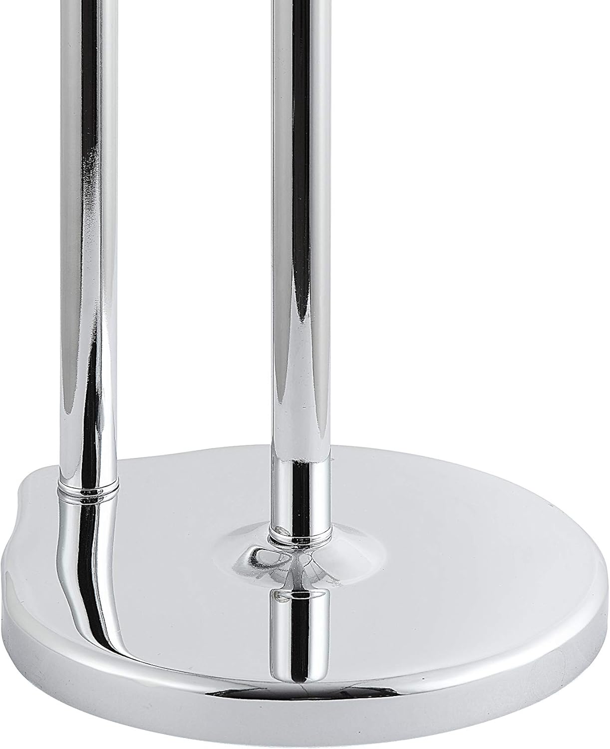 SunnyPoint Free Standing Bathroom Toilet Paper Holder Stand with Reserve, Reserve Area has Enough Space for Jumbo Roll (Chrome)