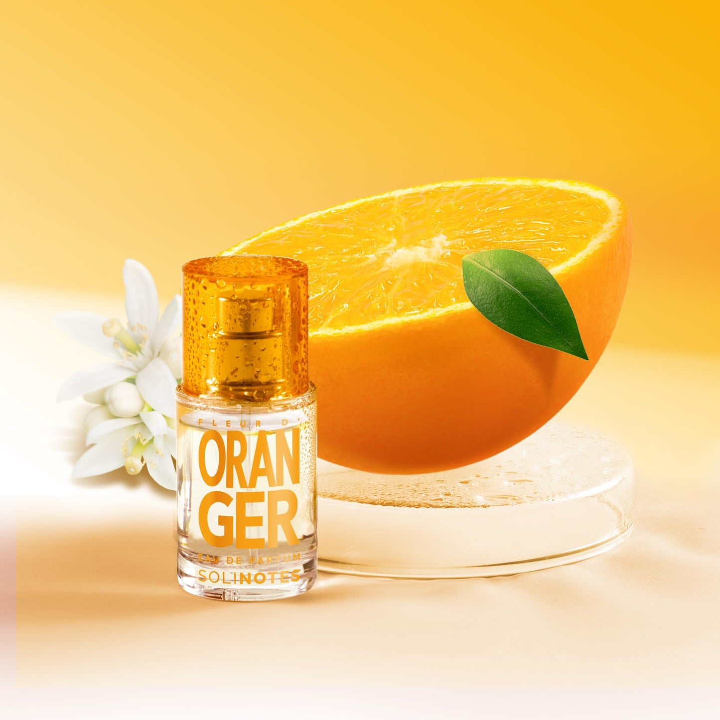 SOLINOTES Orange Blossom Perfume for Women - Eau De Parfum | Delicate Floral and Soothing Scent - Made in France - Vegan - 0.5 fl.oz