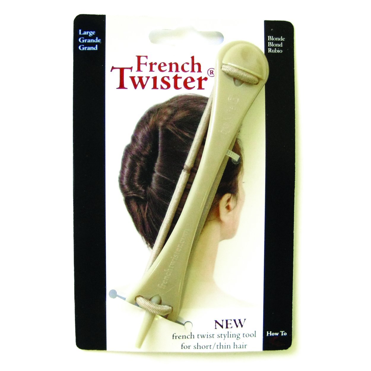Mia French Twister, Hair Styling Tool, French Twist Maker Teacher for Women, Teens, Girls, Dancers, Long + Thick Hair - Large Si