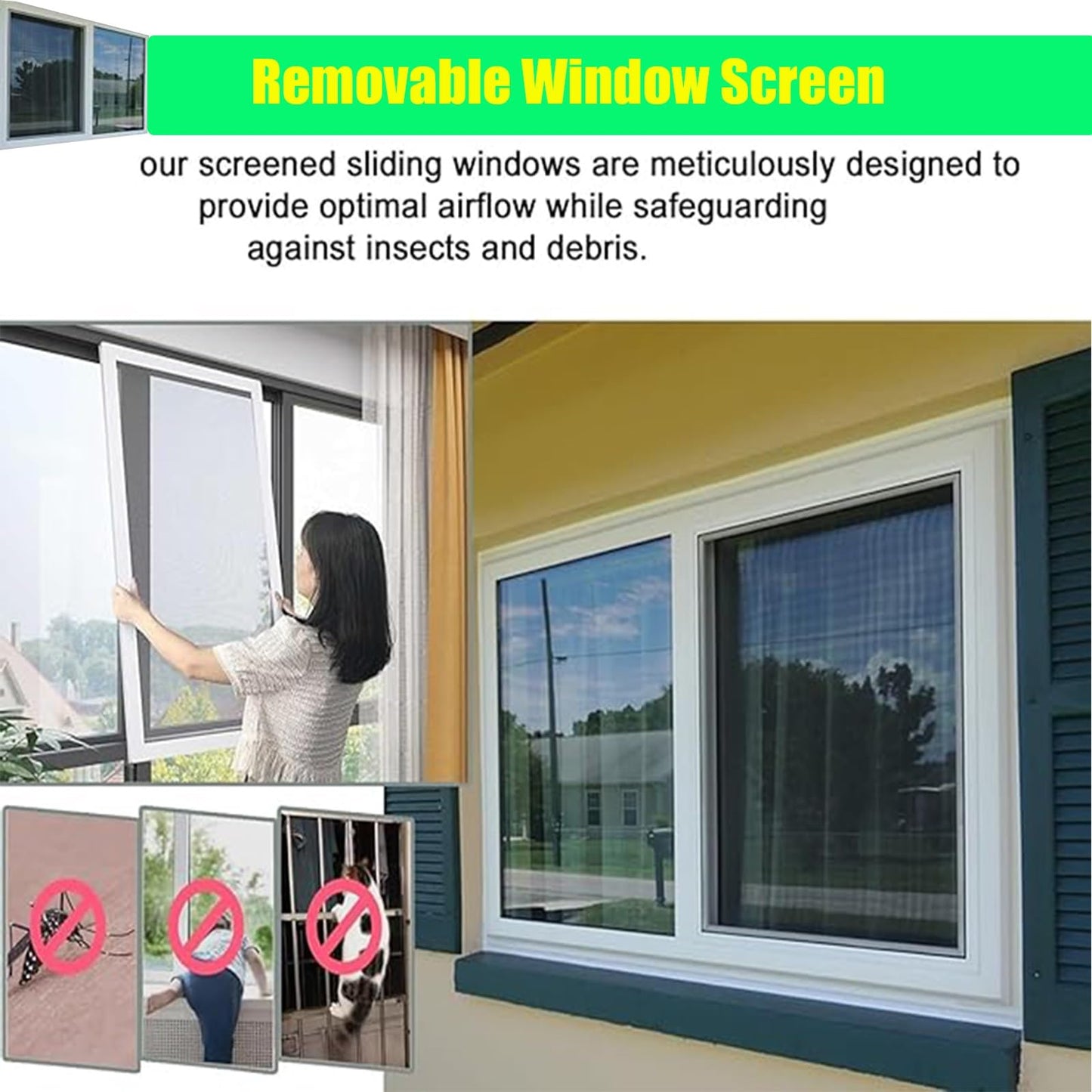 Double Pane Windows for Houses 20 22 24 28 30 32 34 36 38 40 42 44 46 48 50 Inch, Basement Replacement Windows,White, for Sheds, Bathroom, Basement and Chicken Coops,21x12in/53x30cm