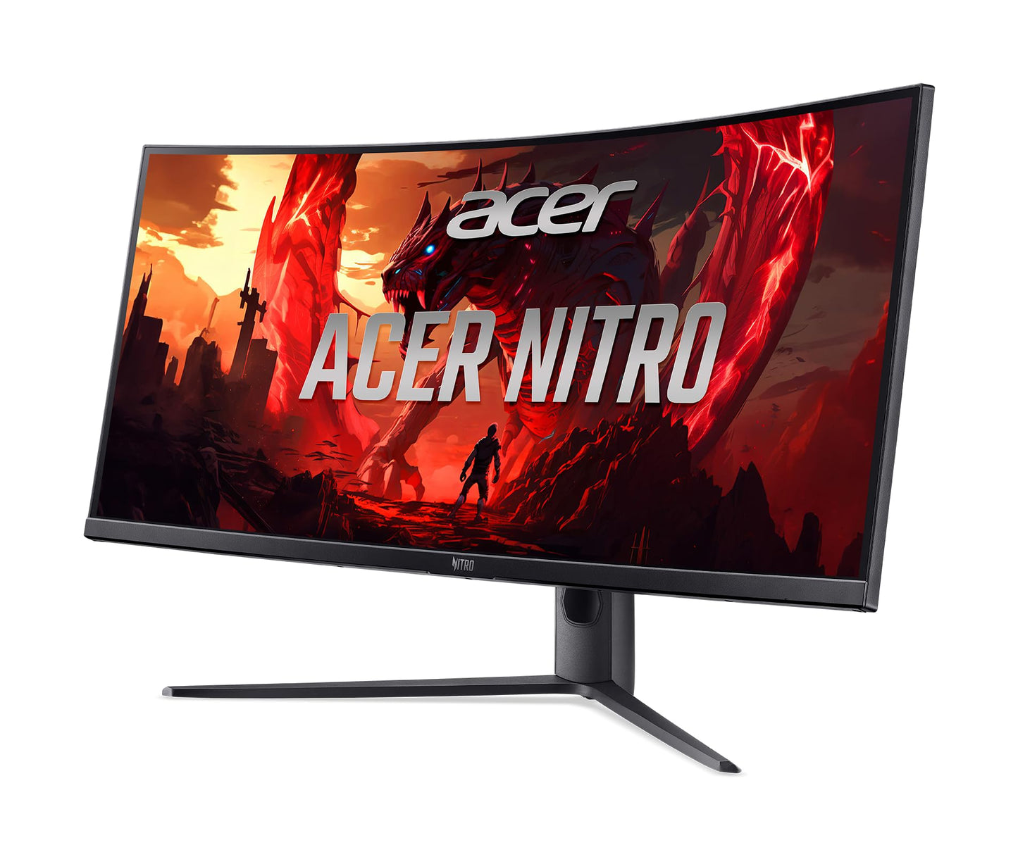 Acer Nitro 34” 1500R 21:9 Curved Zero-Frame QHD 3440 x 1440 Gaming Monitor | AMD FreeSync | Up to 180Hz Refresh | 1ms (MPRT) | 2 x Display Port 1.4 & 2 x HDMI 2.1 Ports | XZ340CUR X1biipphx