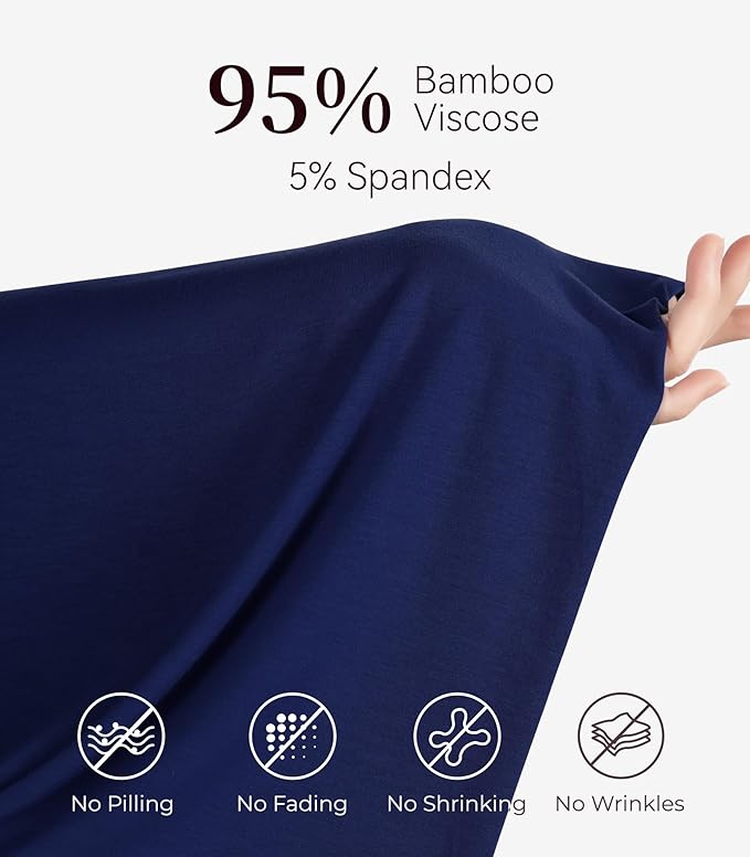 NACHILA Pajamas for Women-Viscose from Bamboo, Ribbed Racerback Tank Top Sexy Split Shorts Pajama Sets Cooling Sleep Cami Pjs