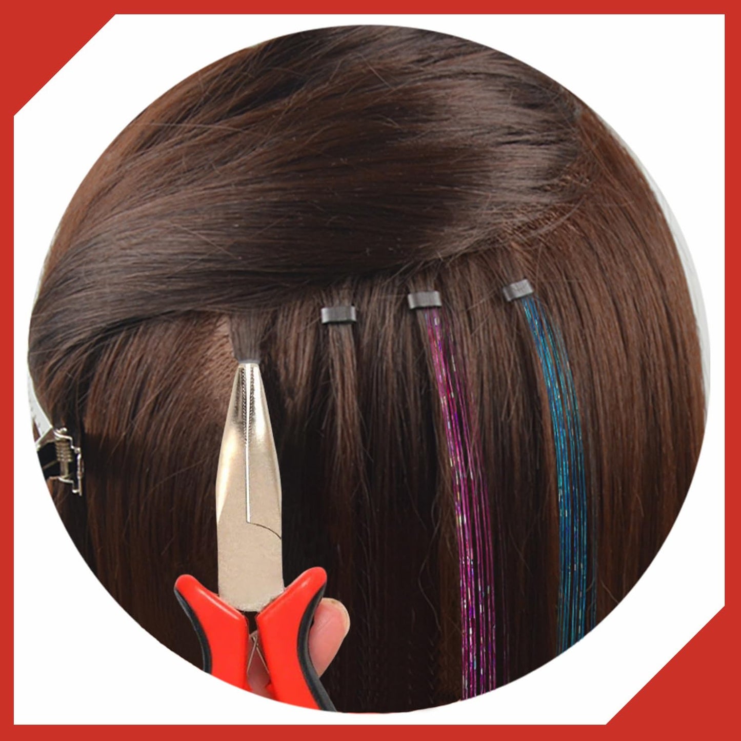 I-Tip Hair Extensions Pliers Hair Pliers for Micro Nano Ring Hair Extensions Opener and Removal Tool