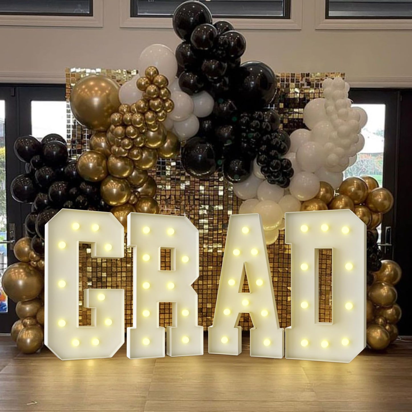 3FT Marquee Light Up Letter,Marquee Letters 3 Feet Tall, Large Led Sign for Party,Birthday Decorations,Graduation,Prom,Baby Shower(Letter D)