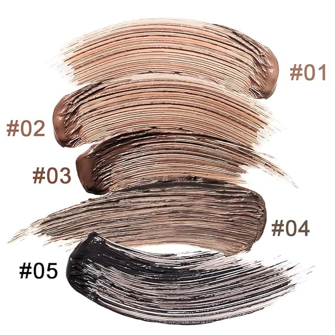 Kaely 2Pcs Eyebrow Gel Waterproof,Longwear Tinted Eye Brow Mascara,Eyebrow Color Makeup kit,maquillaje gel para cejas a prueba de agua,Long Lasting Eyebrows Vegan cosmetics,05 Brunette