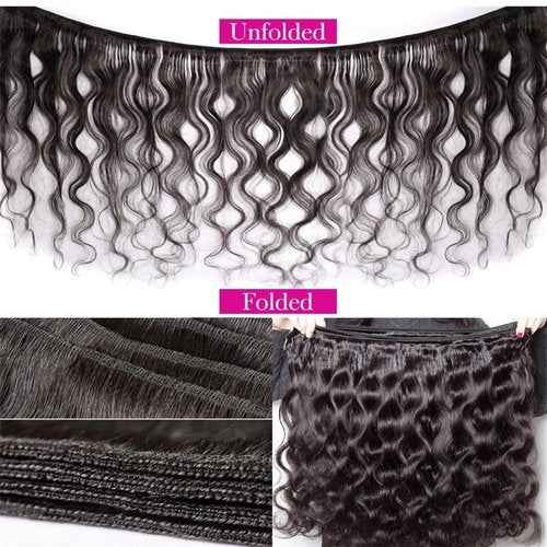 DMS Human Hair Bundles Body Wave Brazilian Virgirn Human Hair Bundles 3 Bundles Brazilian Body Wave Unprocessed Brazilian Human Hair Wave Bundles (16 18 20, body natural black) …
