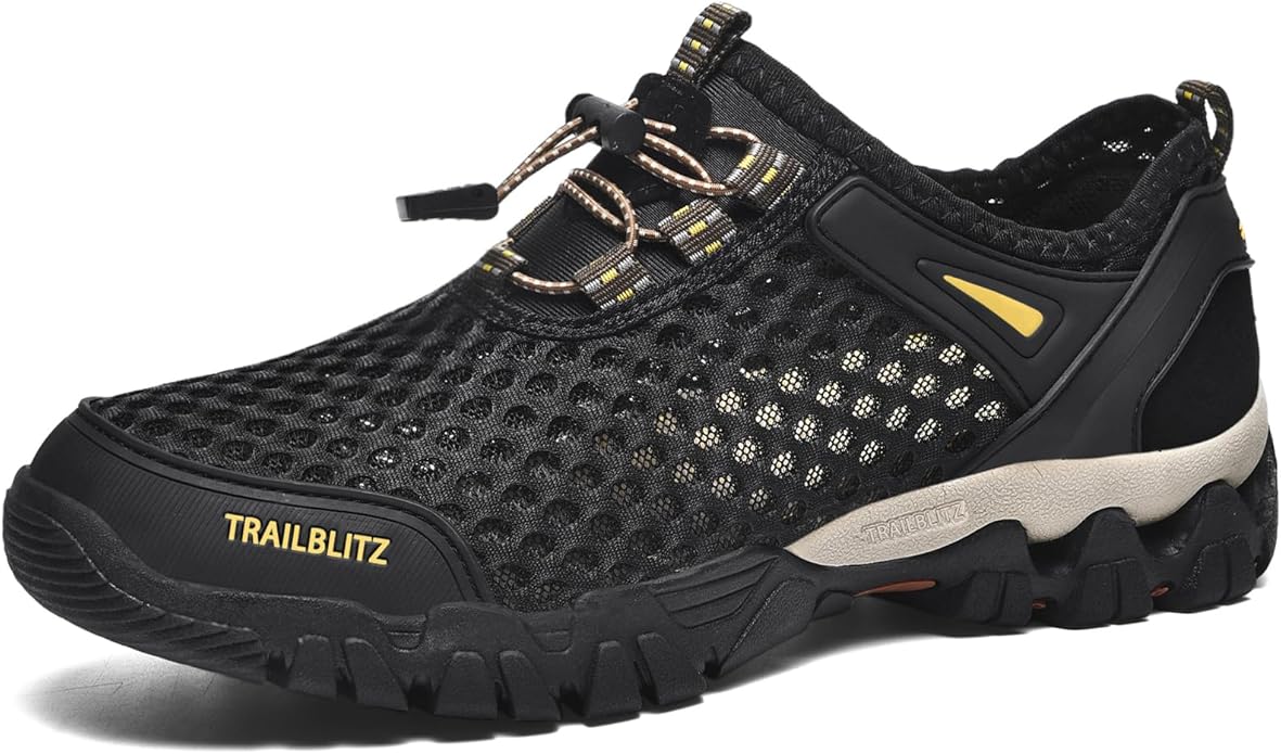 TRAILBLITZ Water Shoes Men Quick Drying Outdoor Hiking Barefoot Boat Footwear Aqua Shoes for Water Sport Waders Diving Hik...