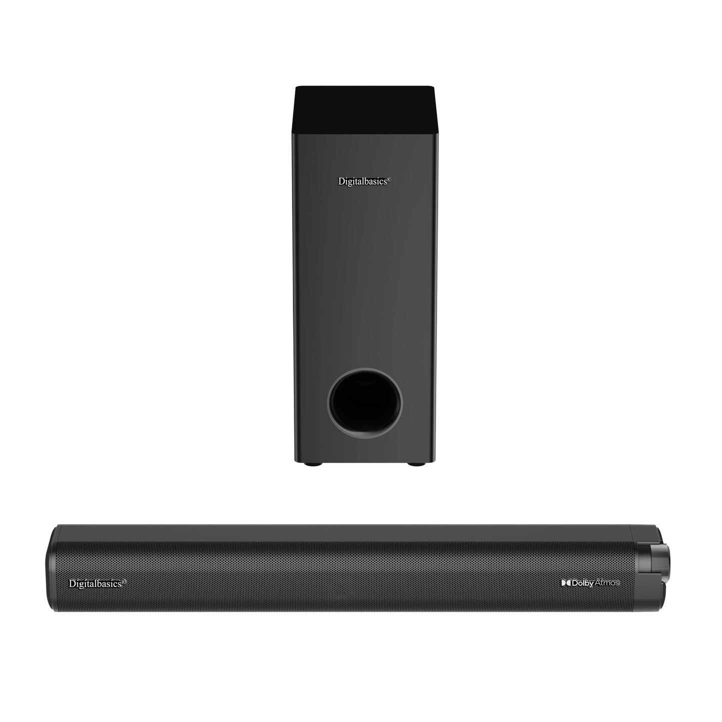 Digitalbasics Dolby Atmos Soundbar for TV with Subwoofer, 120W Home Theater System for Football & Sports, 3D Surround Sound, Deep Bass, Bluetooth 5.3, HDMI ARC/Optical/AUX, Easy Setup