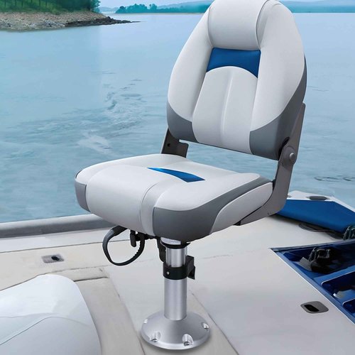 Manumarine Aluminum Adjustable Height Locking Boat Seat Pedestals with Slide 13 to 18 Inches for Boat Seats (1pcs)