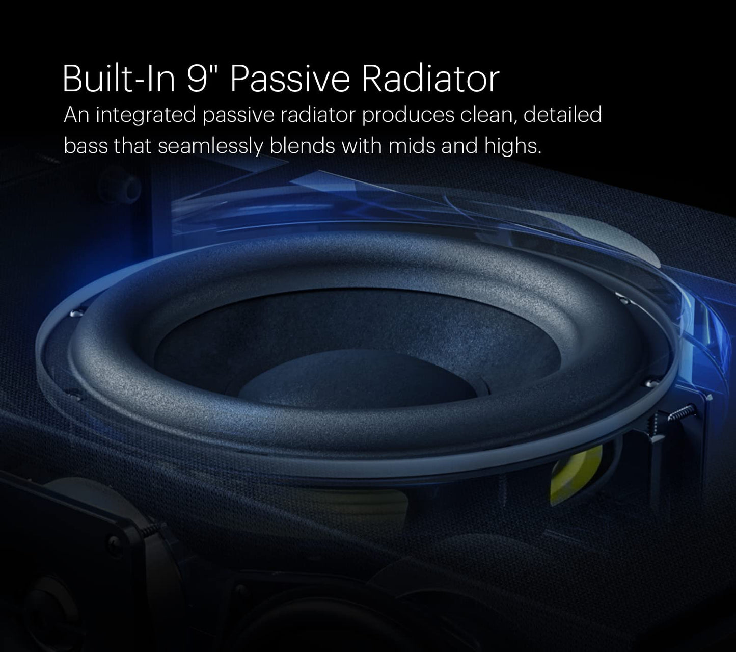 Definitive Technology Dymension DM10 Center Channel Speaker, (2) 5.25" Midrange Woofers, 1" Tweeter, 9" Passive Bass Radiator, for Dymension Series Home & Stereo Speakers, Home Theater Audio, Black