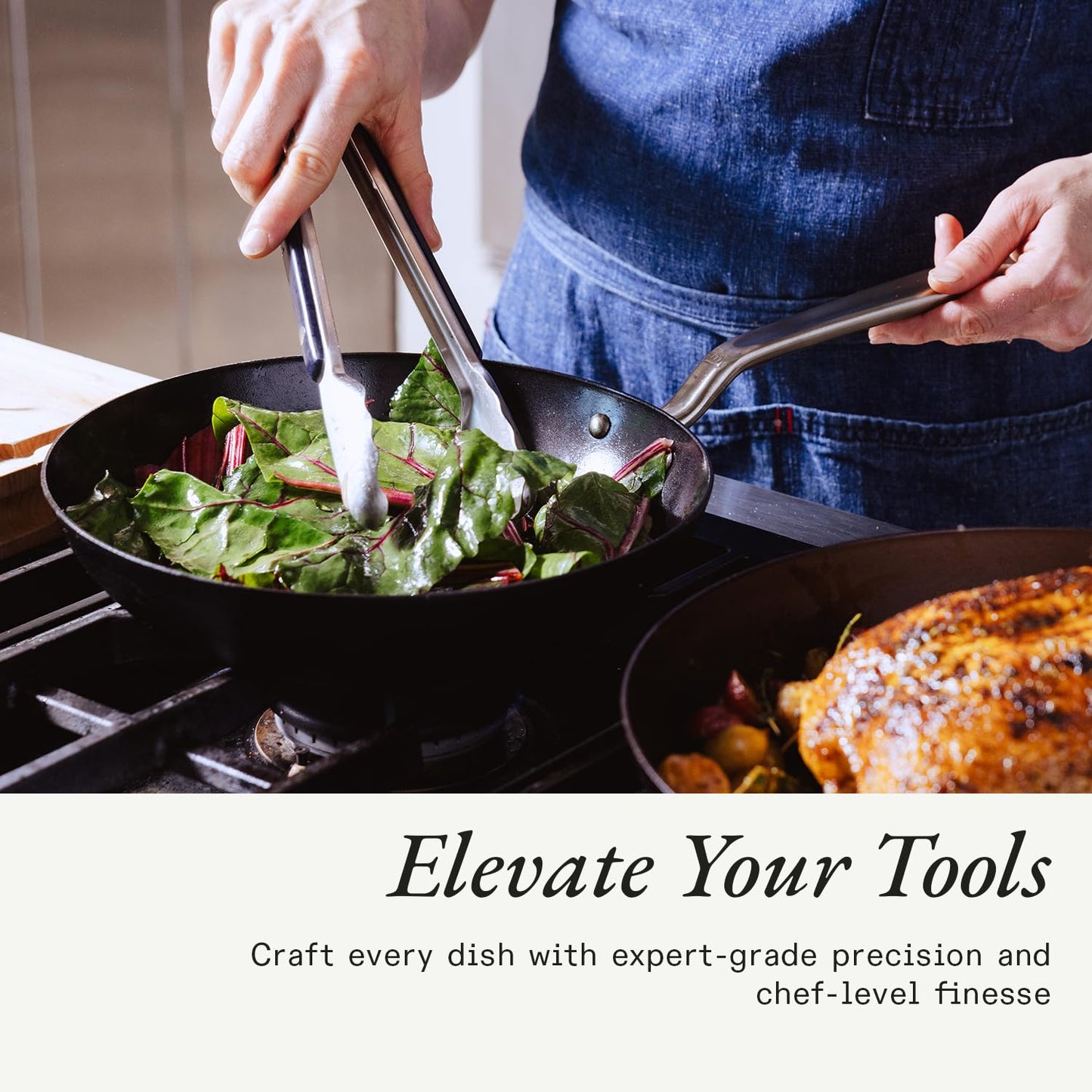 Made In Cookware - Seasoned 12" Carbon Steel Frying Pan - Professional Cookware - Crafted in Sweden - Induction Compatible