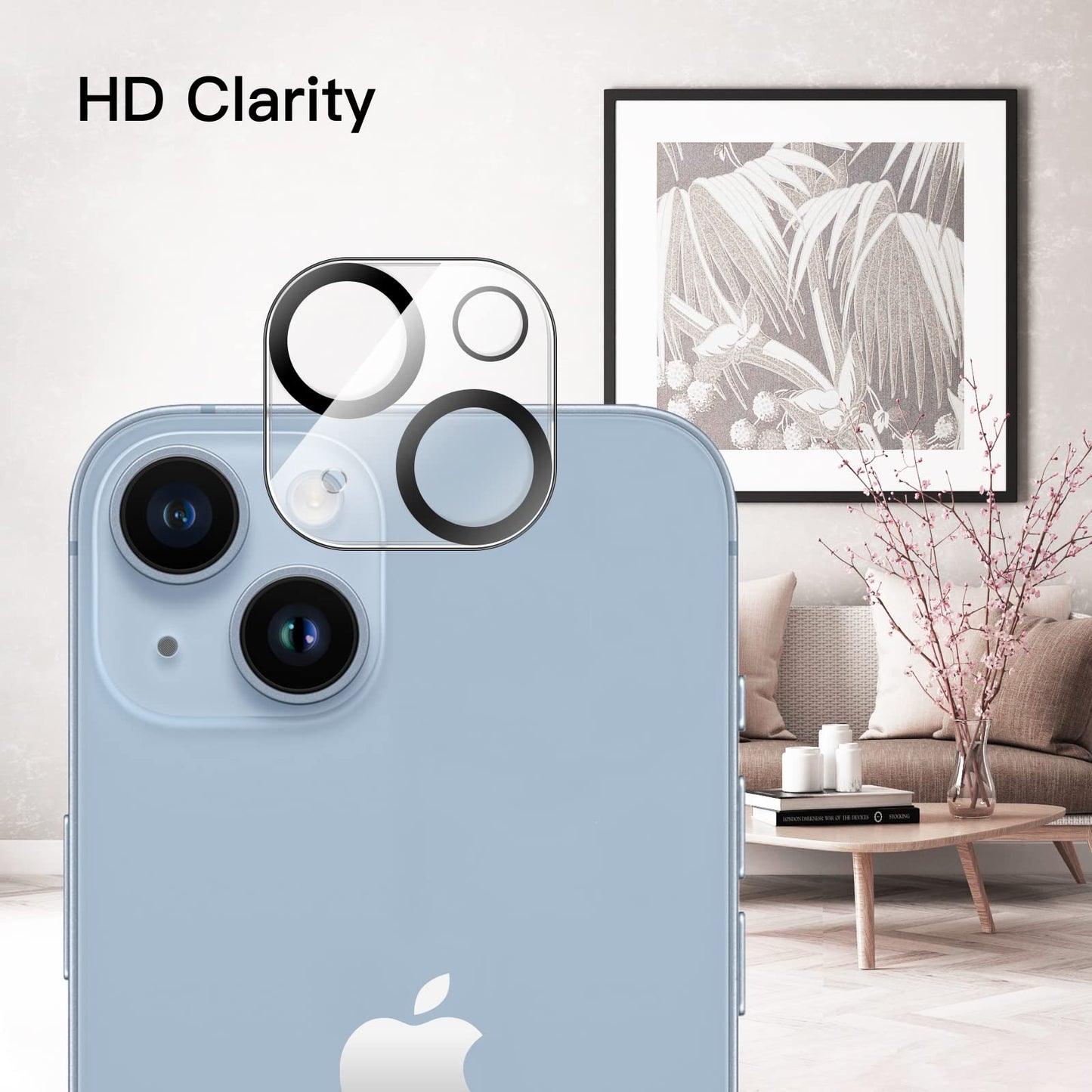 Jetech Camera Lens Protector For Iphone 14 6.1-Inch And Iphone 14 Plus 6.7-Inch, 9H Tempered Glass, Anti-Scratch, Case Friendly,