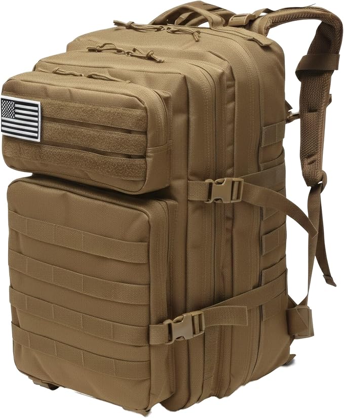 Fortune Edge Military Tactical Backpack for Men and Women Molle 45L Large Army 3 Days Assault Pack Bug Out Bag Water Resis...