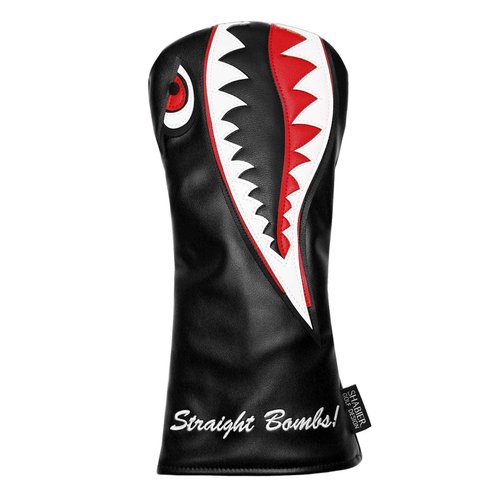 New Flying Tiger Warshark Golf Headcover for Golf Club Available for Driver/Fairway/Hybird (One Set(1Dr+1Fa+1Hy))