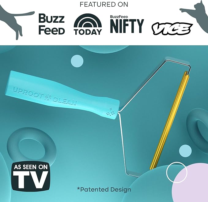 Uproot Clean Uproot Cleaner Pro Pet Hair Removal Tool - Special Dog Hair Remover Multi Fabric Edge and Carpet Rake Cat Fur Remover for Couch, Pet Towers, Rugs, Cat Mats and Trunks & Much More