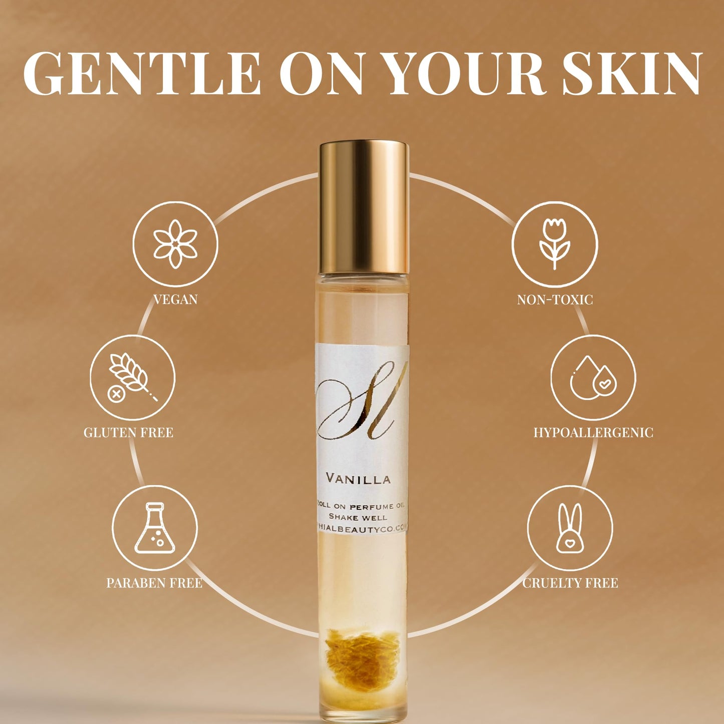 Sophia L Beauty Co. 10ML Pheromone Perfume For Women | Long Lasting Vanilla Portable 10 Ml Natural Coconut Oil Women's Perfum (Summer nights)