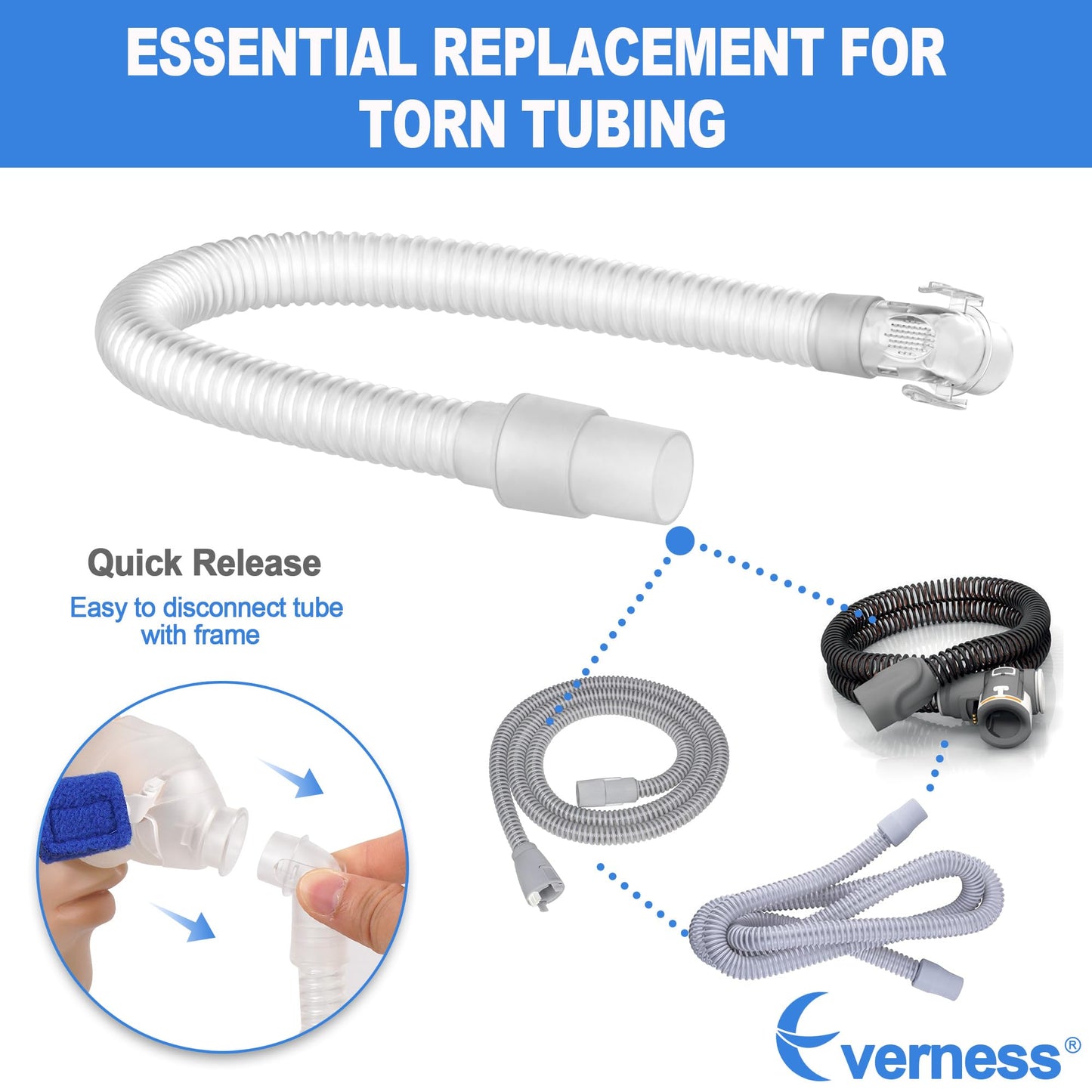 Replacement Set for N20, Tube Frame Assembly, Snugly Fit & Reliable Seal Replacement Kit Supplies by Everness (No Cushion)