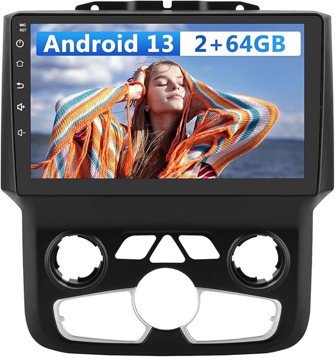 Junsun 2GB+64GB Car Stereo for Dodge Ram 1500 2500 3500 2013-2019, Junsun 9" HD IPS Display, Wireless CarPlay/Android Aut...