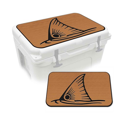 USATuff SeaDek EVA Mat Cooler Pad fits YETI 35 Tundra | Peel & Stick Application | Non Slip Comfort Accessories - Top Fin Redfish Tail (Mocha-Black)