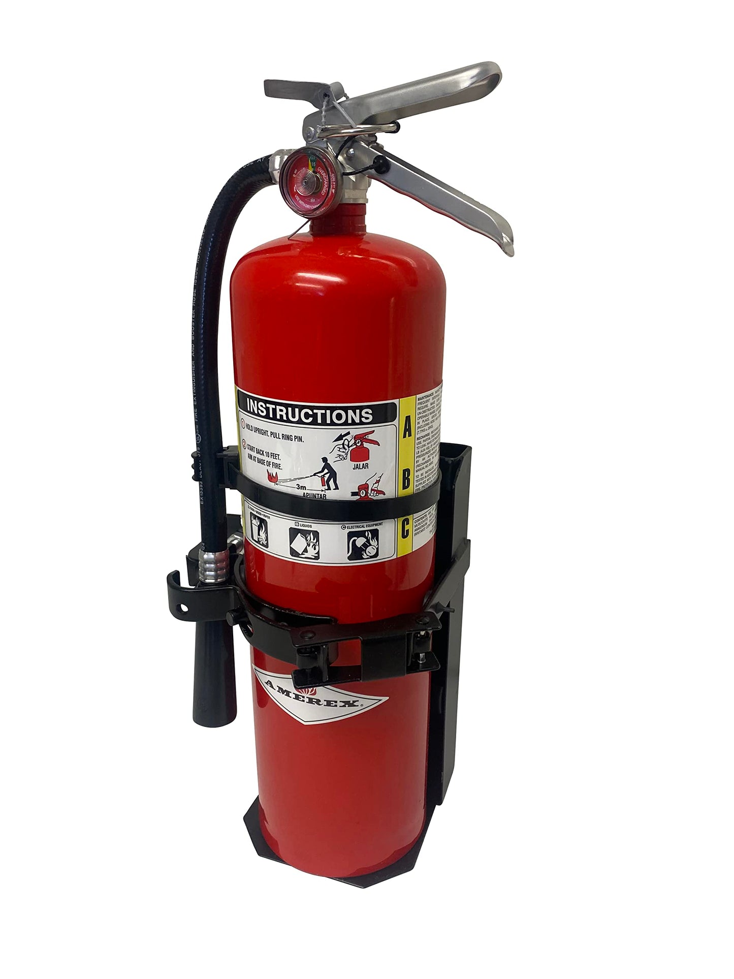 Heavy Duty Fire Extinguisher Vehicle Bracket for 10lb Dry and/or 5lb Co2 Generic for 809
