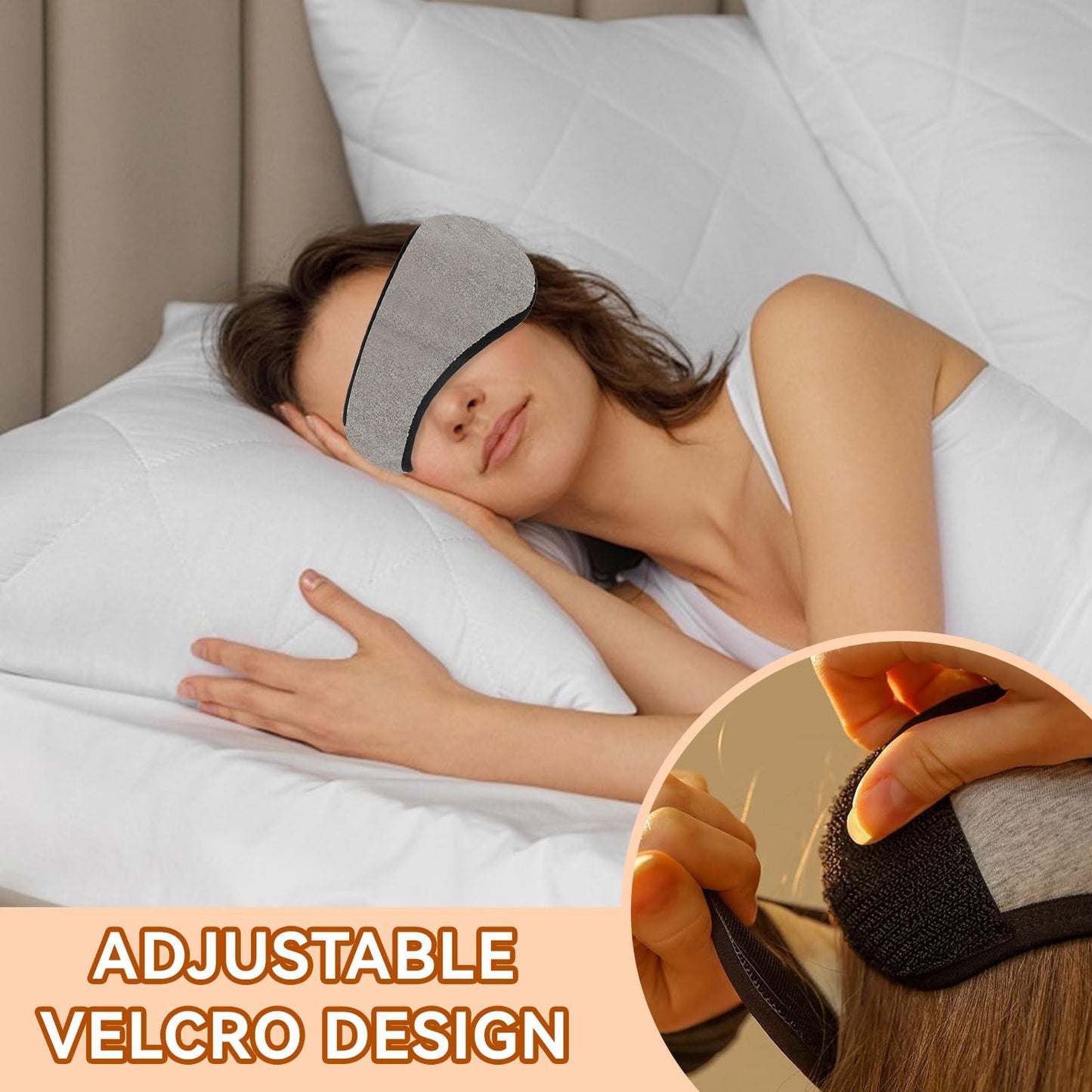 Agatige Sleep Ear Muffs, Soundproof Sleep Earmuff Headband Sleeping Noise Cancelling Ear Wrap Muffs Winter Women Sleep Mask for Men Women (1, Grey)
