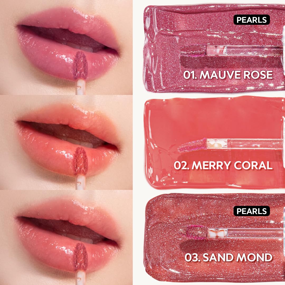 TIRTIR Waterism Tinted Lip Gloss #07 Cassis Plum, 0.14 Fl Oz - Kiss Ready Lipgloss, 12H Long Lasting Non Sticky Natural Tinted G