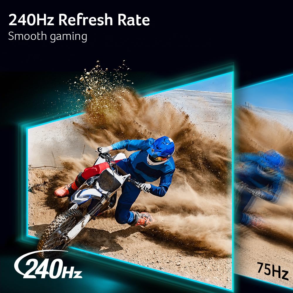 Acer Nitro 49” Gaming Monitor | UltraWide DQHD 5120 x 1440 | 1000R 32:9 Curved | AMD FreeSync | 240Hz Refresh Rate | 3ms (G to G) | 1 x Display Port 1.4 & 2 x HDMI 2.0 Ports | EI491CUR W3biiphx