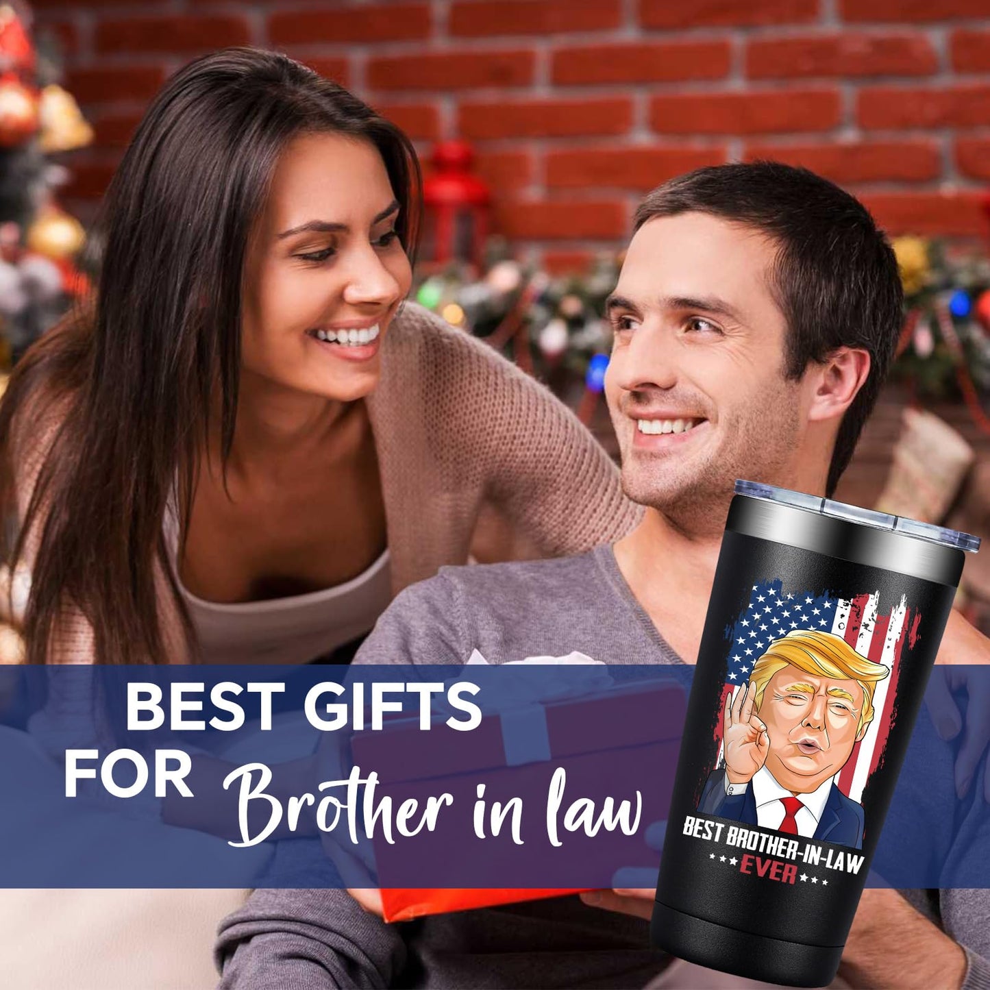 Grifarny Brother in Law Gifts - Christmas, Fathers Day, Birthday Gifts for Brother in Law - You Are a Really Really Great Best BrotherinLaw Tumbler Cup 20oz