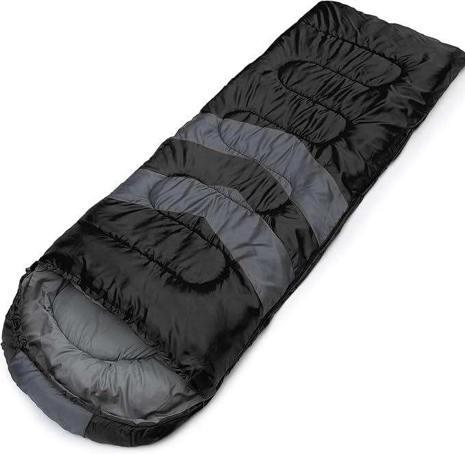 MalloMe Sleeping Bags for Adults Cold Weather & Warm - Backpacking Camping Sleeping Bag for Kids 10-12, Girls, Boys - Lightweight Compact Camping Essentials Gear Accessories Hiking Sleep Must Haves