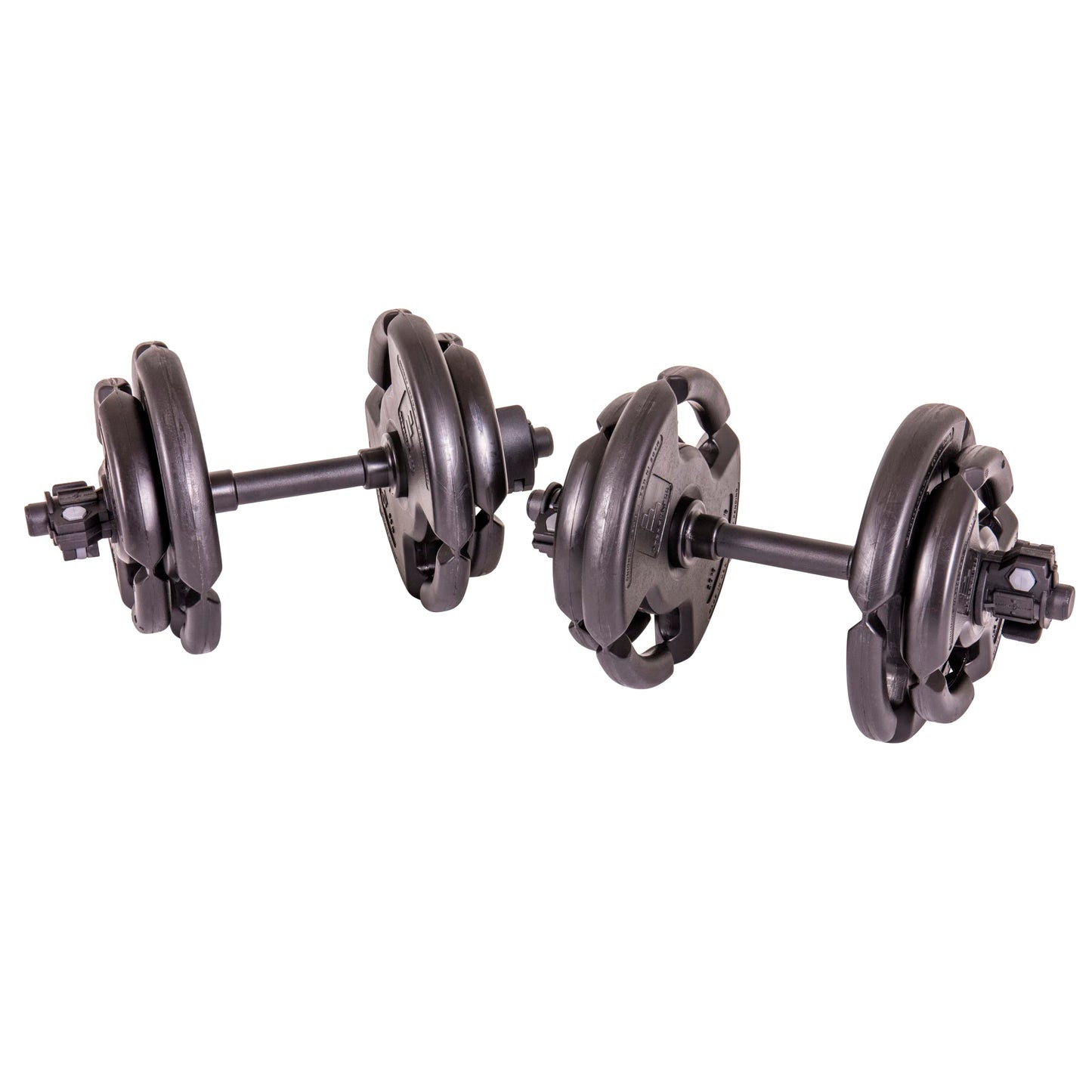 The Step Fitness Adjustable Dumbbell Set, 35 lbs with Dumbbell Bars, Collars, and Weights