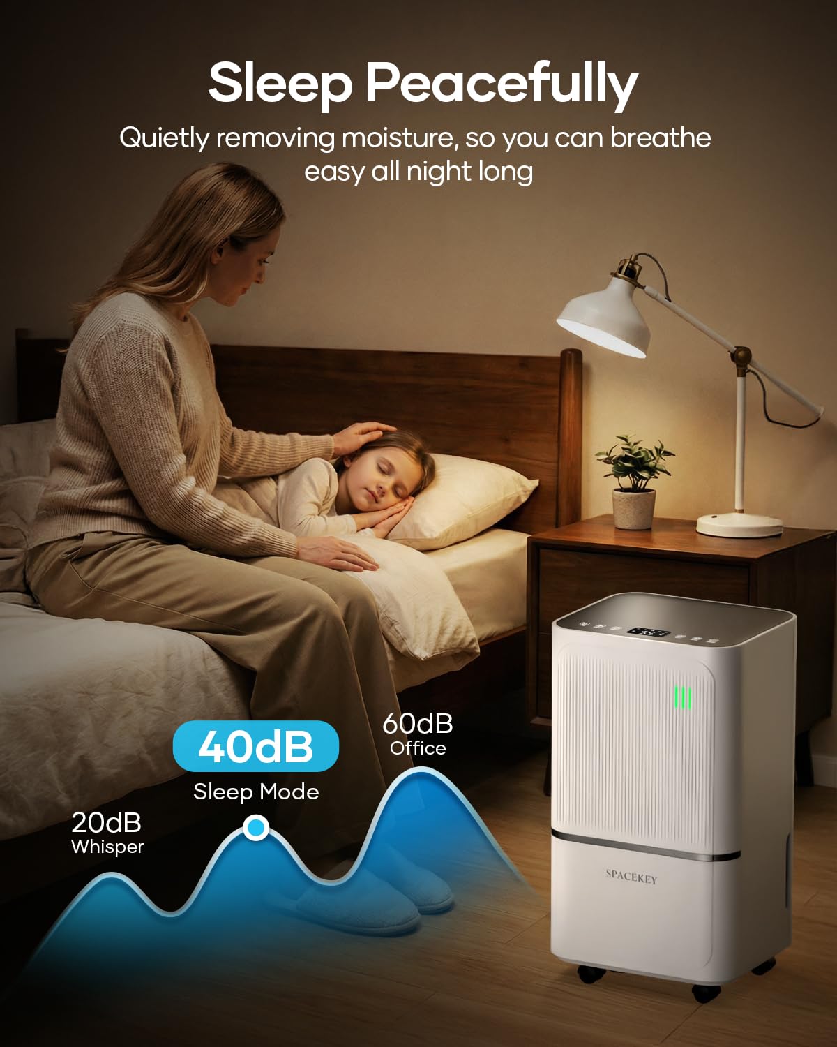 34 Pints Dehumidifier for Basement with Drain Hose Up to 2500 Sq.Ft, Compressor Dehumidifiers for Home, Bedroom, Bathroom, Large Room, 3 Modes, Intelligent Humidistat, Auto Shut-off, 24H Timer, White