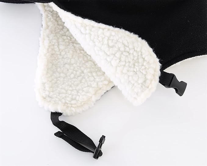 Connectyle Men's Sherpa Lined Warm Winter Hats with Visor Windproof Earflap Hat Outdoor Thermal Skull Cap Trapper Hat
