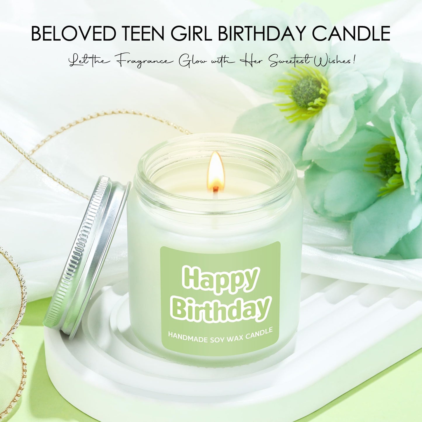 Birthday Gifts for Teen Girls, Women, Teenage Girl Birthday Gift Sets for Teen Girls Tween Gifts for Teenage Girl Cute Daisy Aesthetic Glass Cup Gift Basket for Teens, Women, Her, Friend, Sister